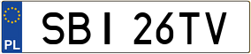 Truck License Plate